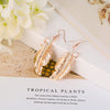 2022 Metal Feathers Crystal Long Dangle Earring Female Feather Leaves Shape Big Eardrops For Women Jewelry Party Gift