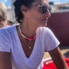 2021 Multi Layer Choker Silicone Ceramic Necklace Boho Bohemian Rubber Necklace Beach Ethnic Girl DIY Handmade Jewelry  ожерелье