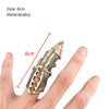 2020   Cool Men Boys Punk Gothic Rock Scroll Joint Armor Knuckle Metal Full Finger Rings Gold Cospaly DIY Rings
