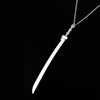 2021 Necklace Pendant Katana-shape Antique Bronze Antique Silver Color Necklace Jewelry Chain Accessories