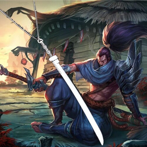 2021 Necklace Pendant Katana-shape Antique Bronze Antique Silver Color Necklace Jewelry Chain Accessories