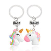 2022 3 pcs / set of Friends Cute Resin Pendant Necklace Ladies Women Unicorn Milk Biscuit Necklace BFF Couple Jewelry