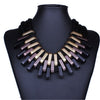 2021 Acrylic Punk Vintage Necklaces &Pendants Women Statement Necklace Gradient Drops Choker Maxi Colar Feminino