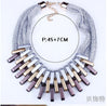 2021 Acrylic Punk Vintage Necklaces &Pendants Women Statement Necklace Gradient Drops Choker Maxi Colar Feminino