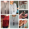 2021  Female Pendant Necklace Tassel Long Winter Sweater Chain Necklace Women Necklaces  Sales