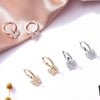 2022 Butterfly Charm Hoop Earrings For Women Trendy CZ Zircon Golden Cute Insect Jewelry Statement Women Accessories