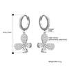 2022 CZ Zircon Butterfly Drop Earrings for Women Shinny Insect Charm Earring Trendy Jewelry Engagement Accessories
