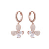 2022 CZ Zircon Butterfly Drop Earrings for Women Shinny Insect Charm Earring Trendy Jewelry Engagement Accessories