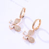2022 CZ Zircon Butterfly Drop Earrings for Women Shinny Insect Charm Earring Trendy Jewelry Engagement Accessories