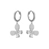2022 CZ Zircon Butterfly Drop Earrings for Women Shinny Insect Charm Earring Trendy Jewelry Engagement Accessories