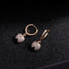 2022 CZ Zircon Cute Beetle Dorp Eearrings For Woman Rose Gold Silvery Earrings Female Girl Gift Jewelry