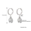 2022 CZ Zircon Cute Beetle Dorp Eearrings For Woman Rose Gold Silvery Earrings Female Girl Gift Jewelry
