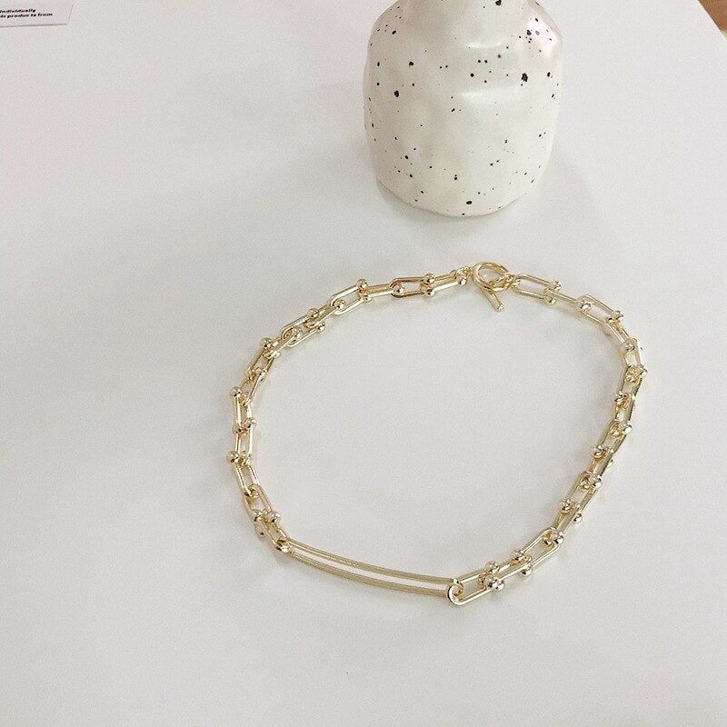 2021 Design Hiphop U Chains Chokers Necklaces for Women Punk Jewelry Vintage Band Pendant Necklace Gothic Statement Necklace