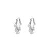 2022 Design Retro Pearl Hoop Earrings For Woman Gold Silvery Elegant Earrings Lady Jewelry Accessories Wedding Party Gift