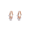 2022 Design Retro Pearl Hoop Earrings For Woman Gold Silvery Elegant Earrings Lady Jewelry Accessories Wedding Party Gift