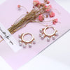 2022 Design Retro Pearl Hoop Earrings For Woman Gold Silvery Elegant Earrings Lady Jewelry Accessories Wedding Party Gift