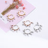 2022 Design Retro Pearl Hoop Earrings For Woman Gold Silvery Elegant Earrings Lady Jewelry Accessories Wedding Party Gift
