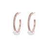 2022 Design Vintage Pearl Hoop Earings For Woman Gold Silvery Big Circle Earring For Girl Jewelry Gift