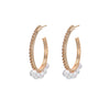 2022 Design Vintage Pearl Hoop Earings For Woman Gold Silvery Big Circle Earring For Girl Jewelry Gift