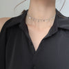 2021  Double layer Chain Gold Choker Necklace Women Korean Style Pearl Pendant Necklace  Jewelry Collar