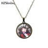 2022 Antique Plated Necklace Kakegurui Anime Glass Cabochon Pendants Necklace Jewelry