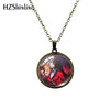 2022 Antique Plated Necklace Kakegurui Anime Glass Cabochon Pendants Necklace Jewelry
