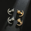 2022 Gold-Plated Earrings for Women Moon Shape  Earrings Accessories Party jewerly