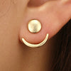 2022 Gold-Plated Earrings for Women Moon Shape  Earrings Accessories Party jewerly