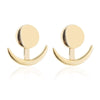 2022 Gold-Plated Earrings for Women Moon Shape  Earrings Accessories Party jewerly