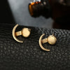 2022 Gold-Plated Earrings for Women Moon Shape  Earrings Accessories Party jewerly