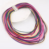 2022 Multilayer Necklace Rope Choker Bib Statement Long Necklace for Women
