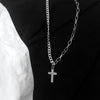2021 Personality Cross Square Pendant Multilayer Hip Hop Long Chain Cool Simple Necklace for Women Men Jewelry Gifts