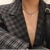 2021 Personality Cross Square Pendant Multilayer Hip Hop Long Chain Cool Simple Necklace for Women Men Jewelry Gifts