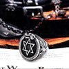 2022 Ring Bright Black Retro Style Party Men&amp;#39S Stainless Steel Hexagonal Eagle Totem Ring Jewelry