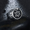 2022 Ring Bright Black Retro Style Party Men&amp;#39S Stainless Steel Hexagonal Eagle Totem Ring Jewelry