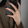 2020  Gothic Style Three Piece Opening Rings For Woman  Korean Jewelry European and American Wedding Party Sexy Ring