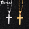 2021 Hip Hop Classic Cross  With Gold Stainless Steel Chain Pendant Necklace Jewelry Gift For Men Women