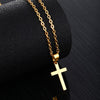 2021 Hip Hop Classic Cross  With Gold Stainless Steel Chain Pendant Necklace Jewelry Gift For Men Women