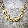 2021 Coffee Bean Chain Necklace 11MM Stainless Steel Rope Link Chains For Men Jewelry