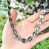 2021 Coffee Bean Chain Necklace 11MM Stainless Steel Rope Link Chains For Men Jewelry