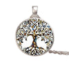 2021 Alloy Life Tree Time Glass Necklace Pendant Necklace Sweater Chain For Women Gift