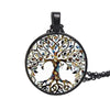 2021 Alloy Life Tree Time Glass Necklace Pendant Necklace Sweater Chain For Women Gift