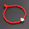 2021  I Love Bike Beads Charms 4mm Red Thread String Bracelet Lucky Red Handmade Rope Charm Bracelet for Women Men Jewelry
