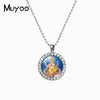 2022 Lord Ganesha Pendant Necklace Printed Photo Crystal Pendants Art Jewelry Glass Cabochon Necklaces