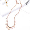 2022 Love Heart Pendant Stainless Steel Necklaces For Woman Rose Gold Color Choker Necklace Wedding Statement Jewelry Gifts