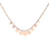2022 Love Heart Pendant Stainless Steel Necklaces For Woman Rose Gold Color Choker Necklace Wedding Statement Jewelry Gifts