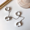 2020  Punk Style Chain Link Multiple Finger Open Rings for Women Party Concert Ceremony  Jewelry Gift