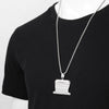2022 Stainless Steel Blade Pendant Necklace Men's Gold and Two-Color Necklace Accessories