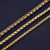 2021  Stainless Steel Plated Gold Keel Chain Bracelet  Jewelry For Women and Men Wedding Birthday Party Gift 4/5/6MM