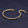 2021  Stainless Steel Plated Gold Keel Chain Bracelet  Jewelry For Women and Men Wedding Birthday Party Gift 4/5/6MM
